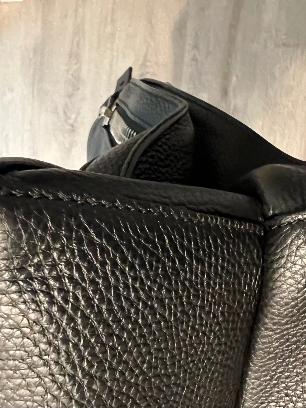TOM FORD Alix Sleek Black Pebbled Leather Hobo Bag - Women's Shoulder Tote